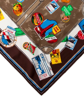 Karl Lagerfeld Silk Printed Scarf