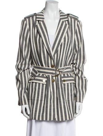 Karl Lagerfeld Striped Coat