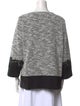 Karl Lagerfeld Colorblock Pattern Scoop Neck Sweater