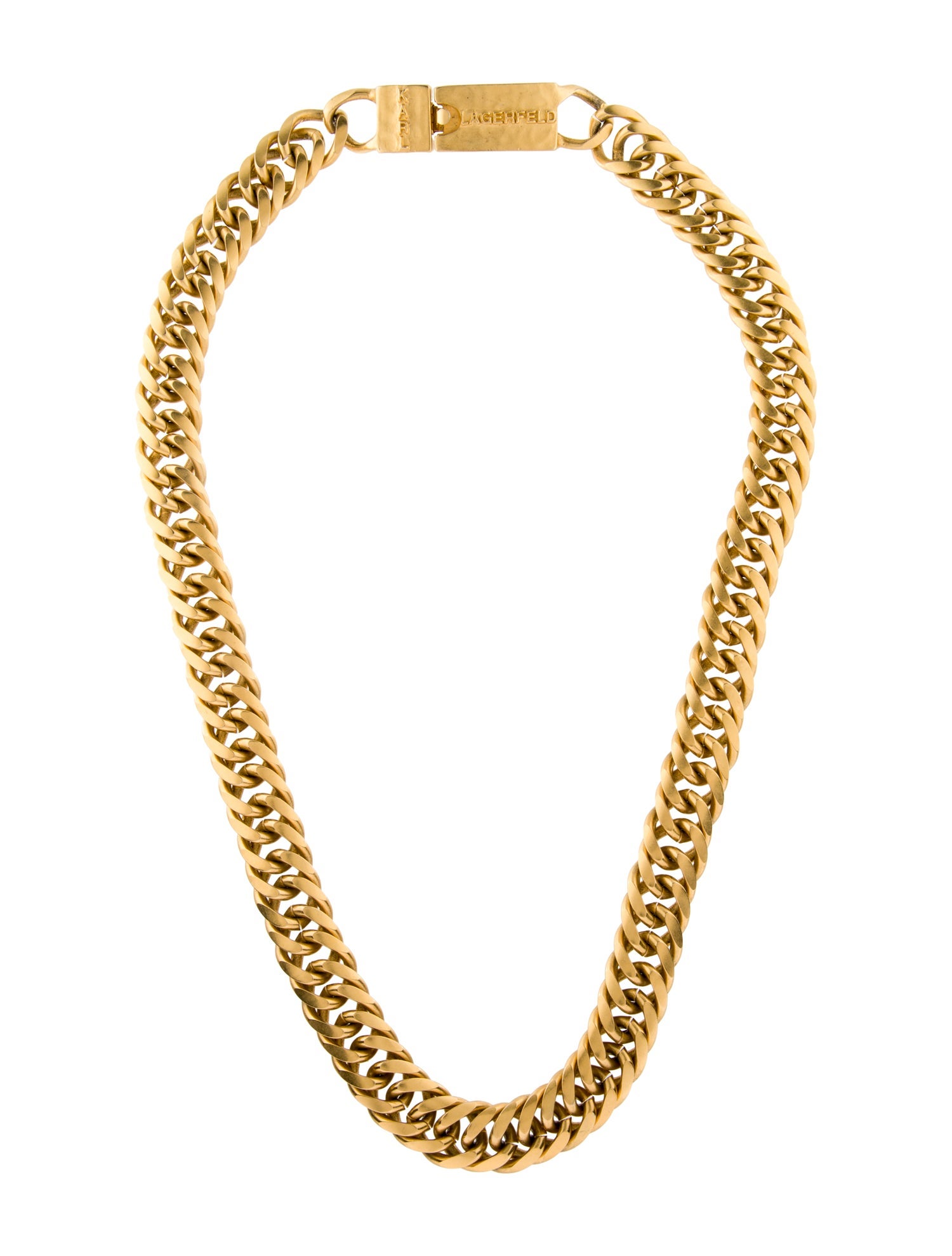Karl Lagerfeld Vintage Curb Link Chain Necklace