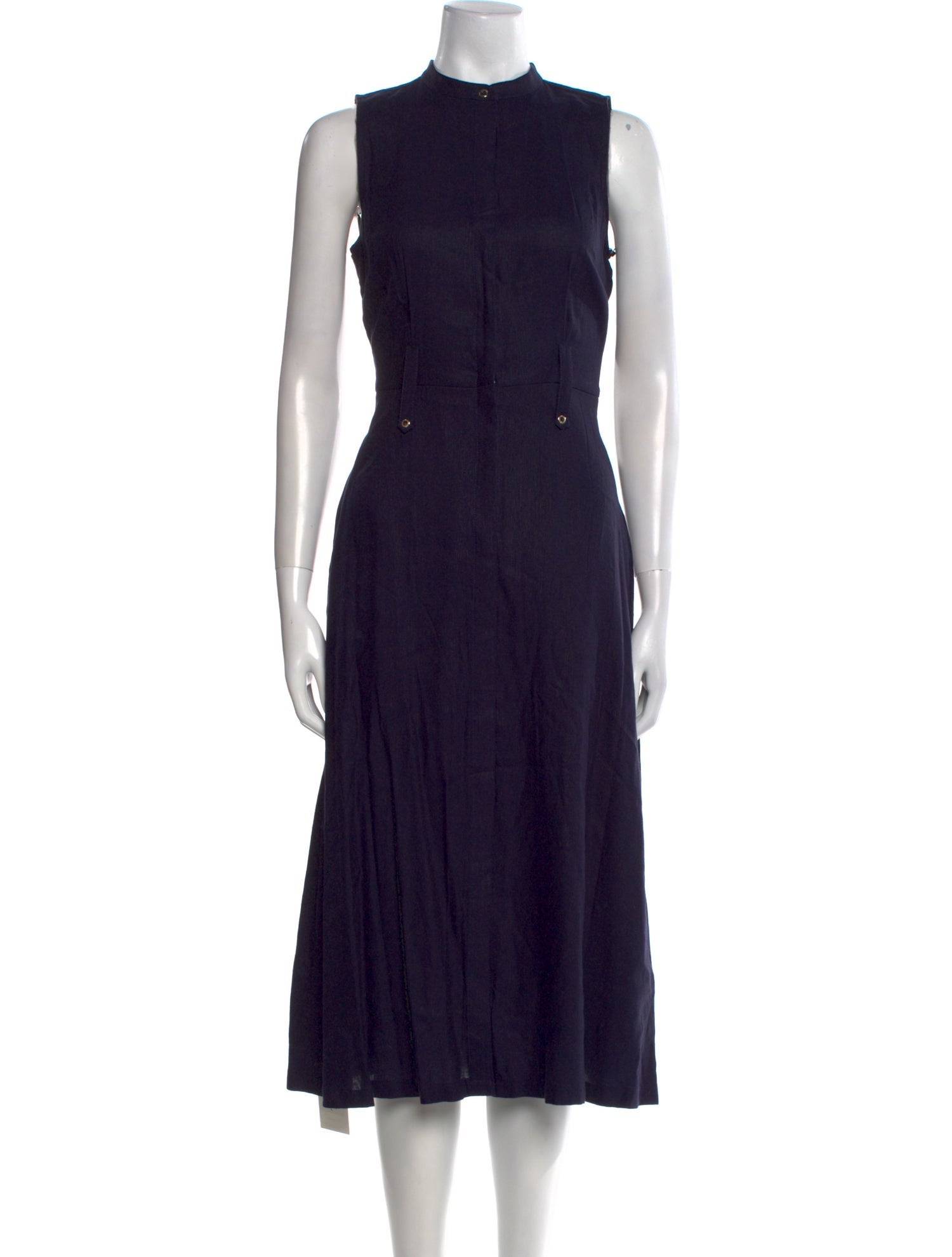 Karl Lagerfeld Mock Neck Midi Length Dress