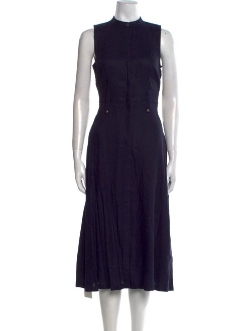 Karl Lagerfeld Mock Neck Midi Length Dress
