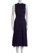 Karl Lagerfeld Mock Neck Midi Length Dress