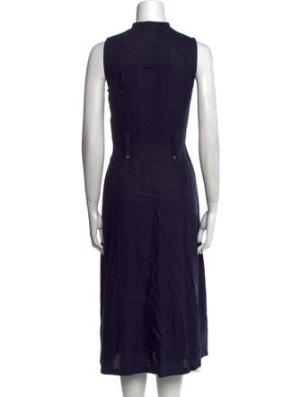 Karl Lagerfeld Mock Neck Midi Length Dress