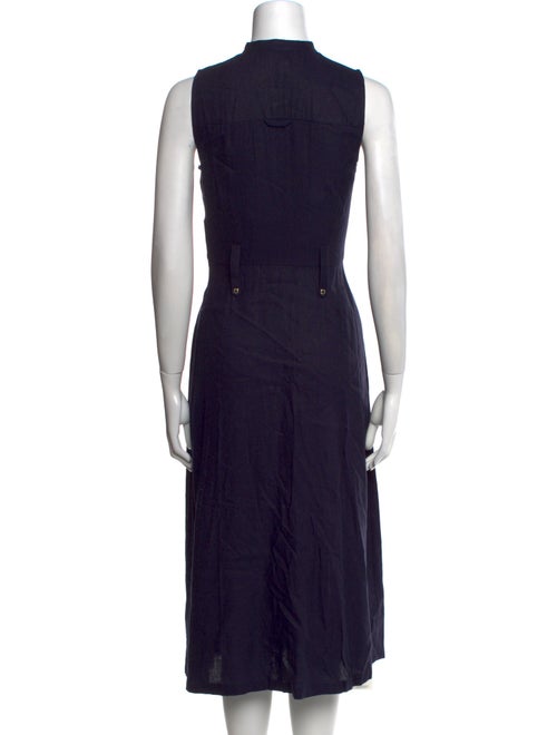 Karl Lagerfeld Mock Neck Midi Length Dress