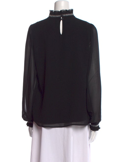 Karl Lagerfeld Mock Neck Long Sleeve Sweatshirt