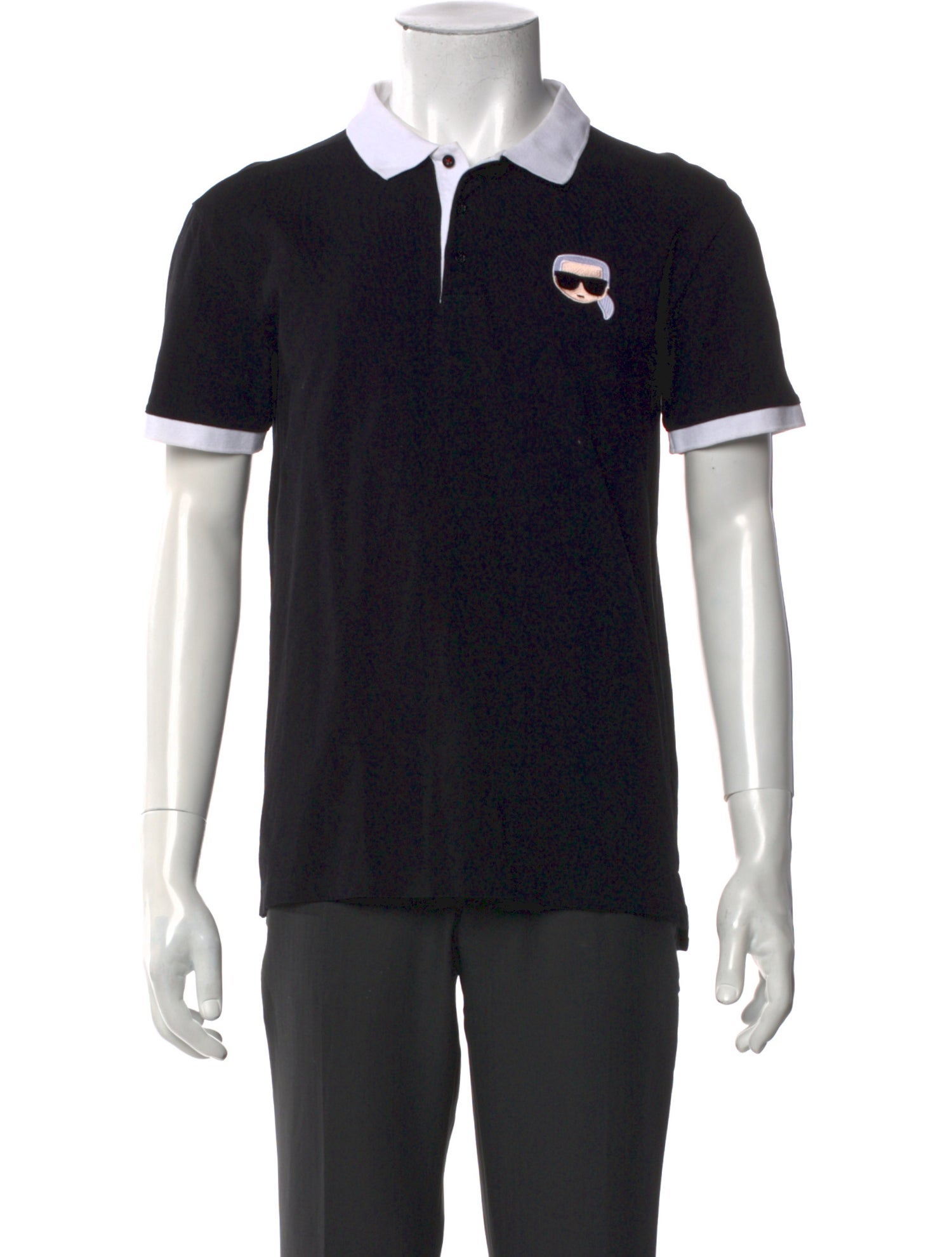 Karl Lagerfeld Collar Short Sleeve Polo Shirt