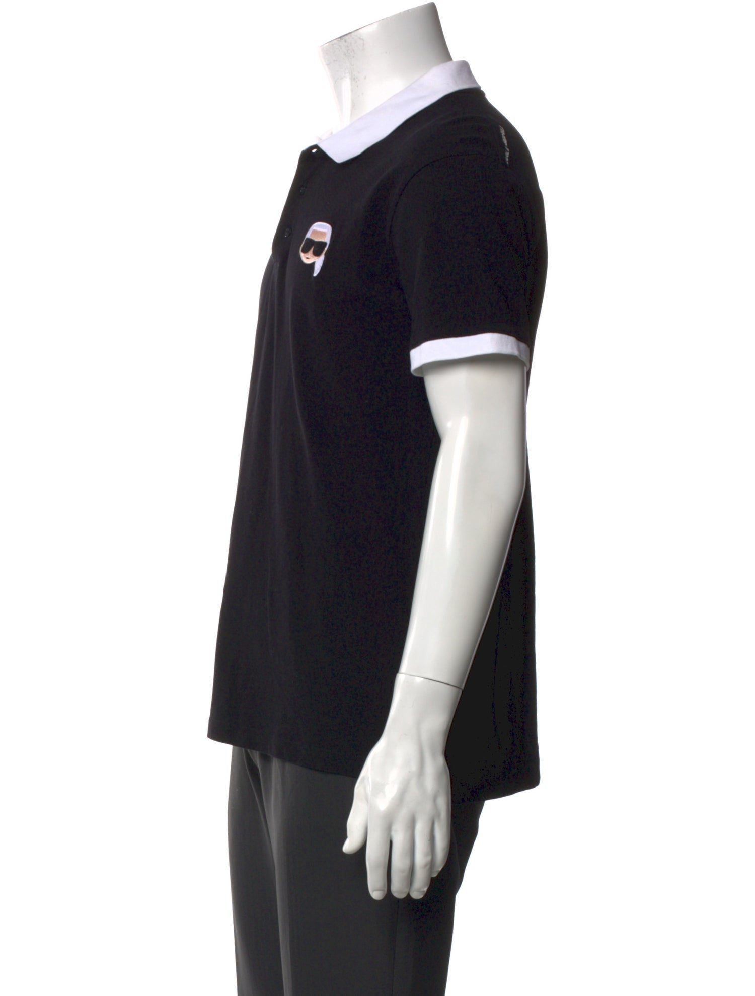 Karl Lagerfeld Collar Short Sleeve Polo Shirt
