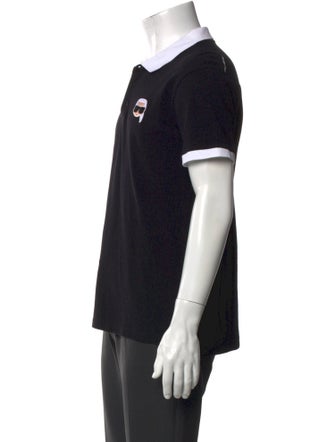Karl Lagerfeld Collar Short Sleeve Polo Shirt