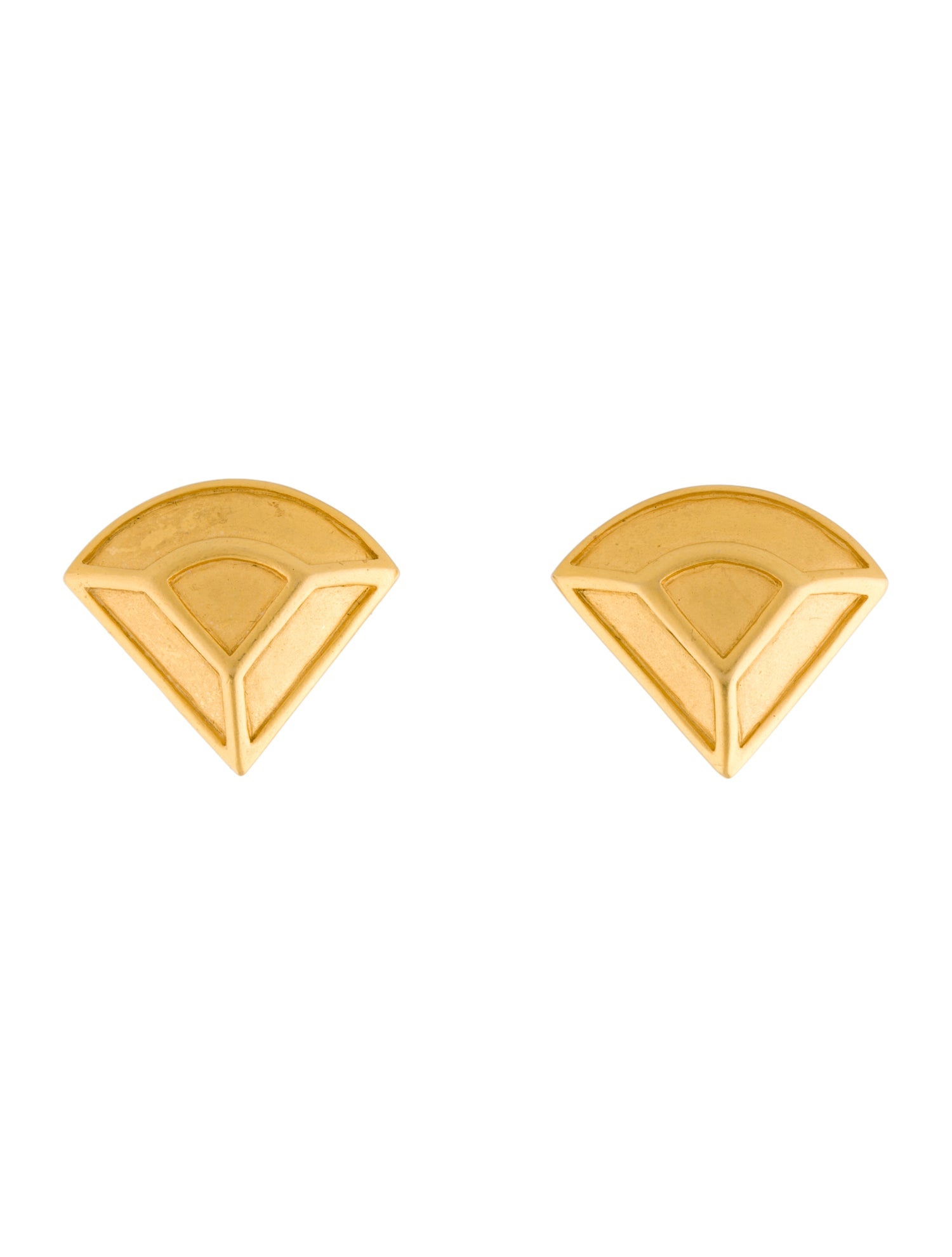 Karl Lagerfeld Triangle Clip-On Earrings