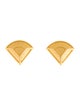 Karl Lagerfeld Triangle Clip-On Earrings