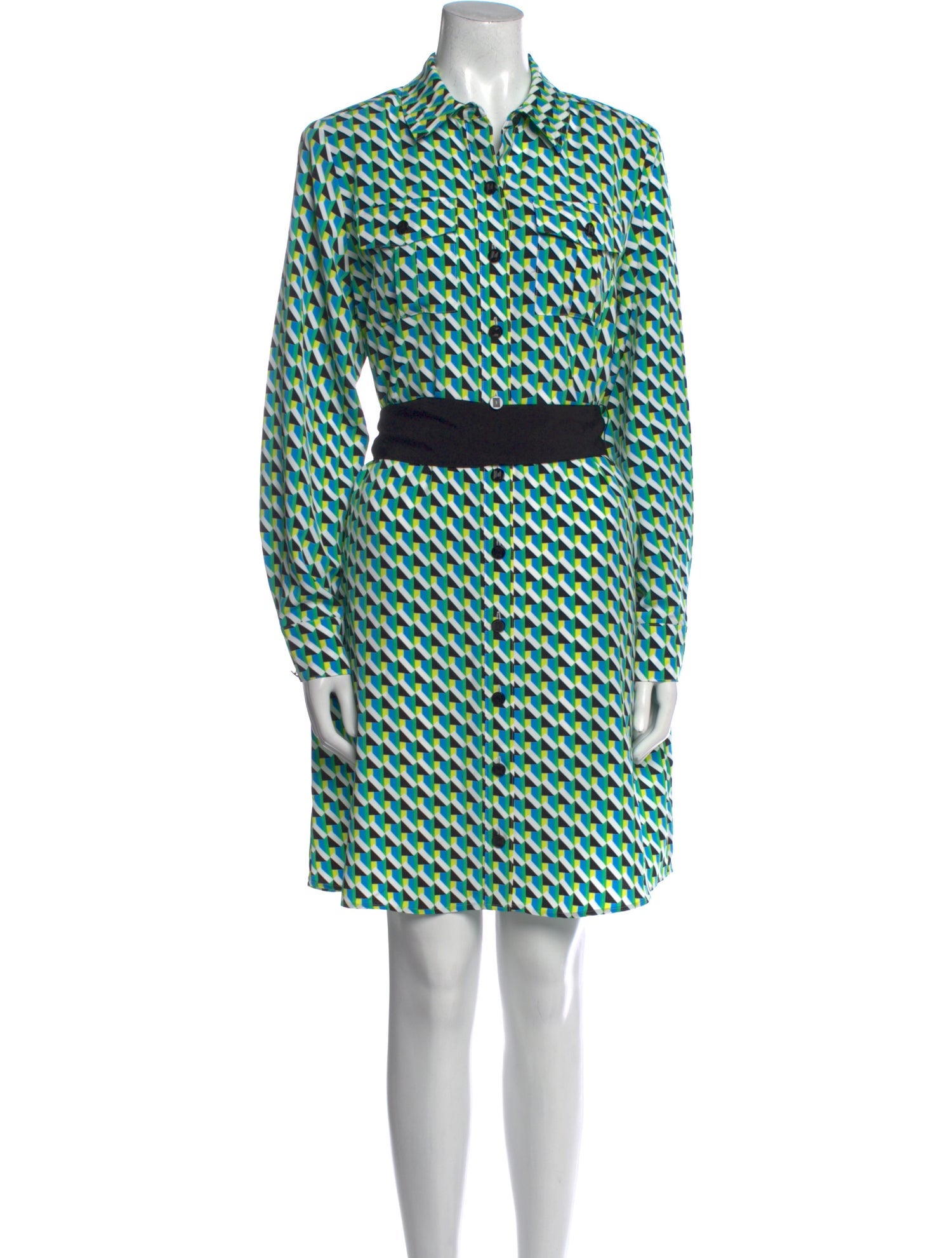 Karl Lagerfeld Printed Knee-Length Dress