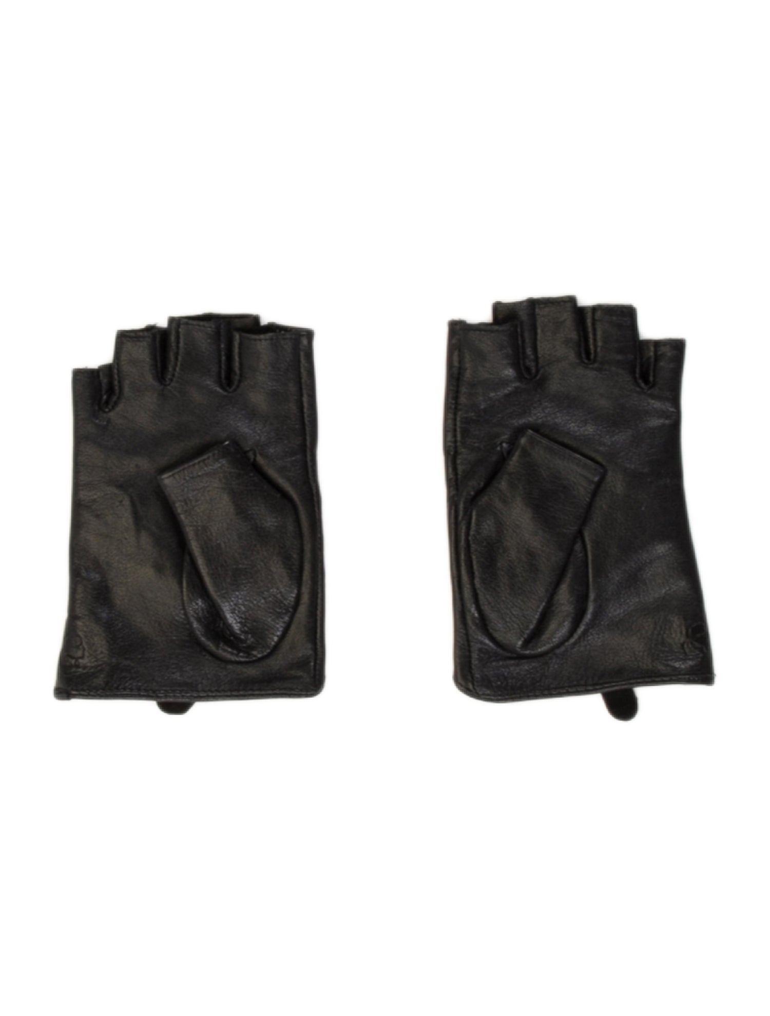Karl Lagerfeld Fingerless Leather Gloves