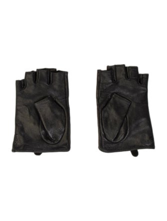 Karl Lagerfeld Fingerless Leather Gloves