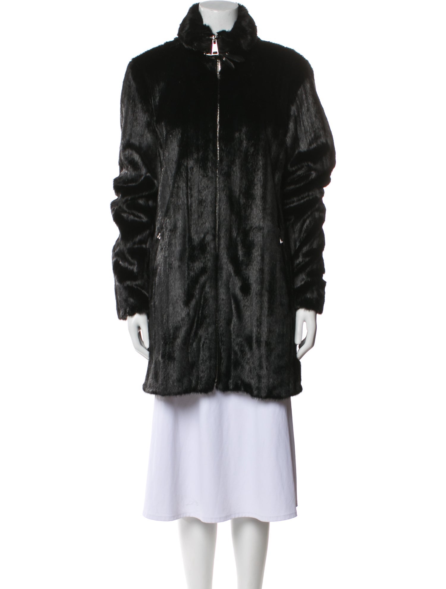 Karl Lagerfeld Faux Fur Coat