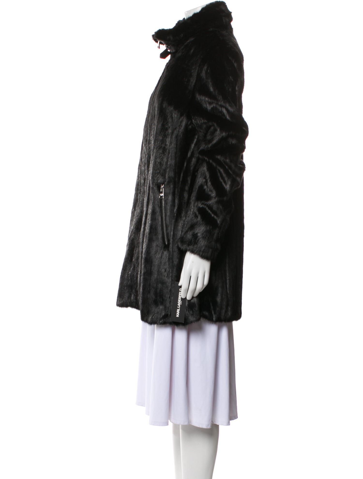 Karl Lagerfeld Faux Fur Coat