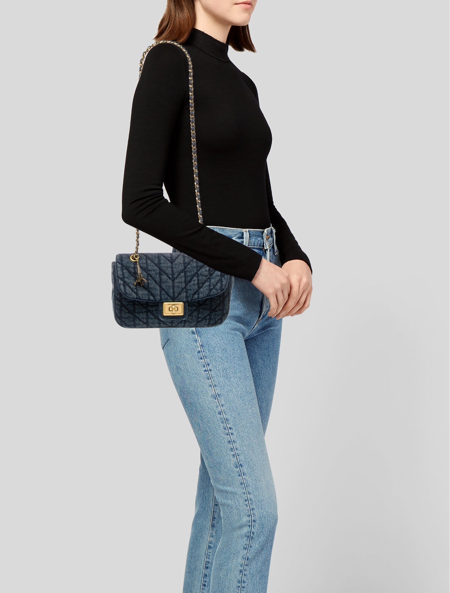 Karl Lagerfeld Denim Shoulder Bag