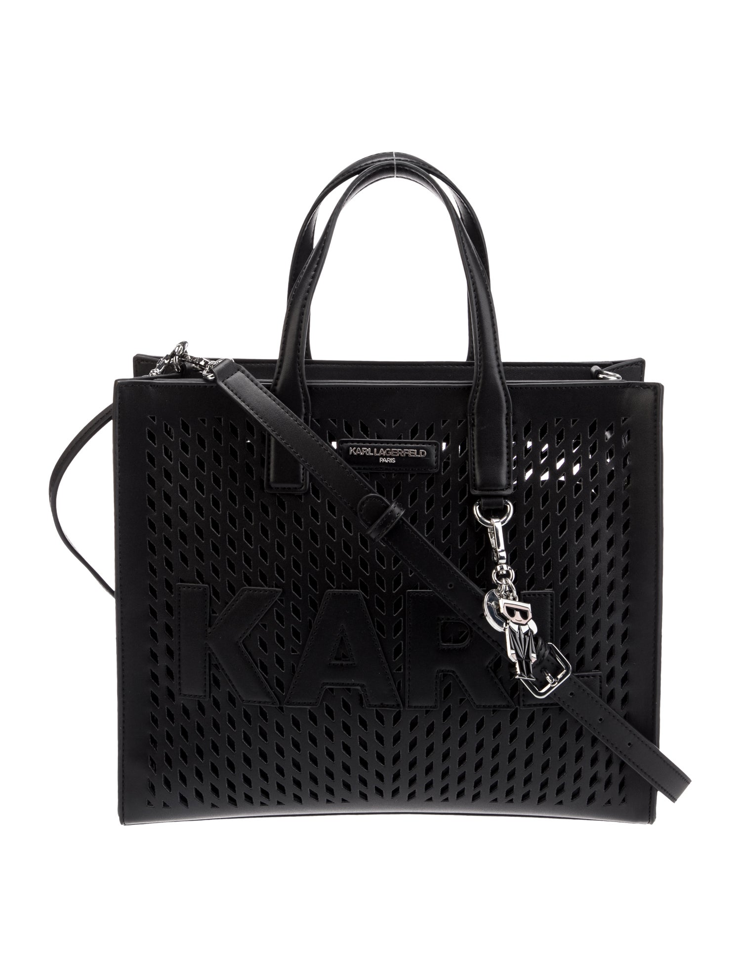 Karl Lagerfeld Leather Top Handle Bag