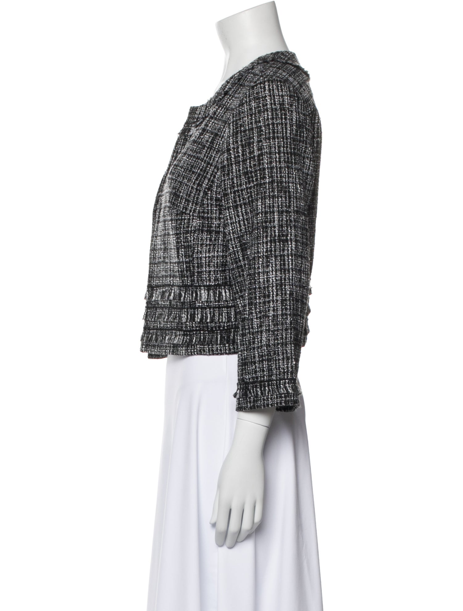 Karl Lagerfeld Tweed Pattern Evening Jacket