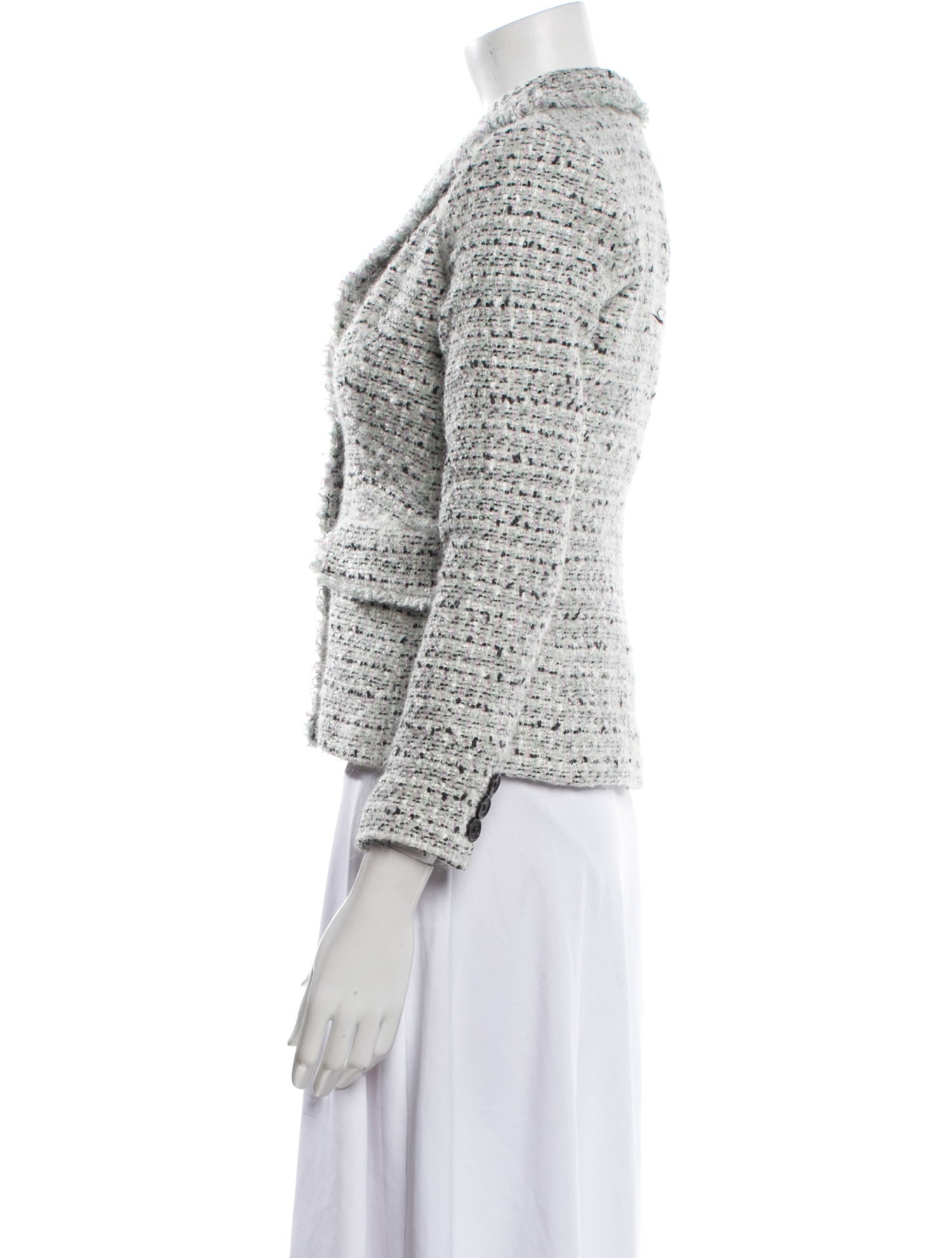 Karl Lagerfeld Tweed Pattern Blazer