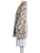 Karl Lagerfeld Faux Fur Animal Print Faux Fur Coat