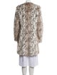 Karl Lagerfeld Faux Fur Animal Print Faux Fur Coat