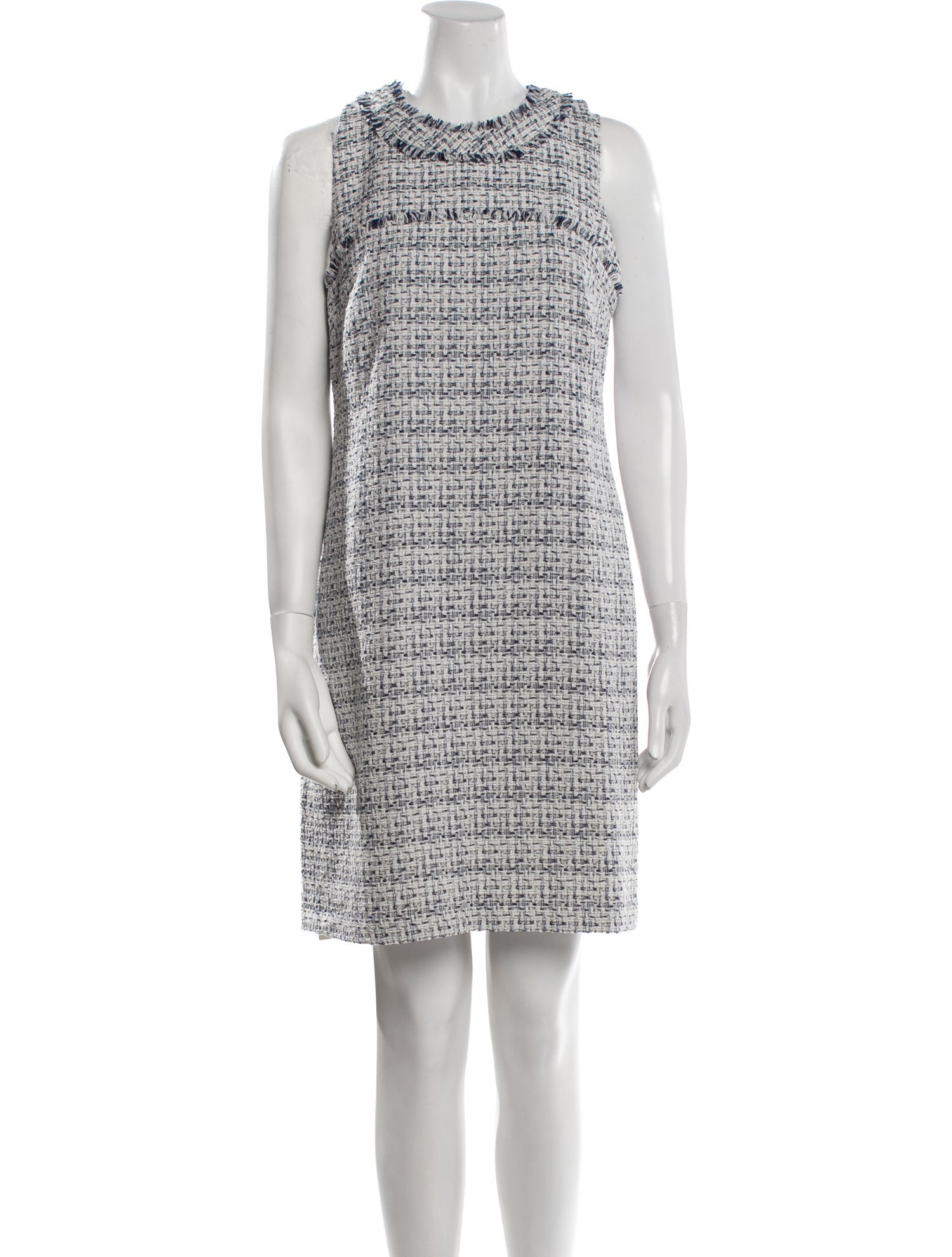 Karl Lagerfeld Tweed Pattern Mini Dress