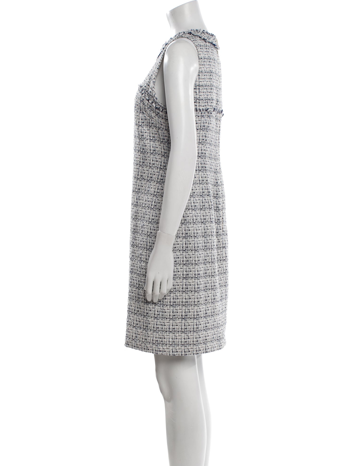 Karl Lagerfeld Tweed Pattern Mini Dress