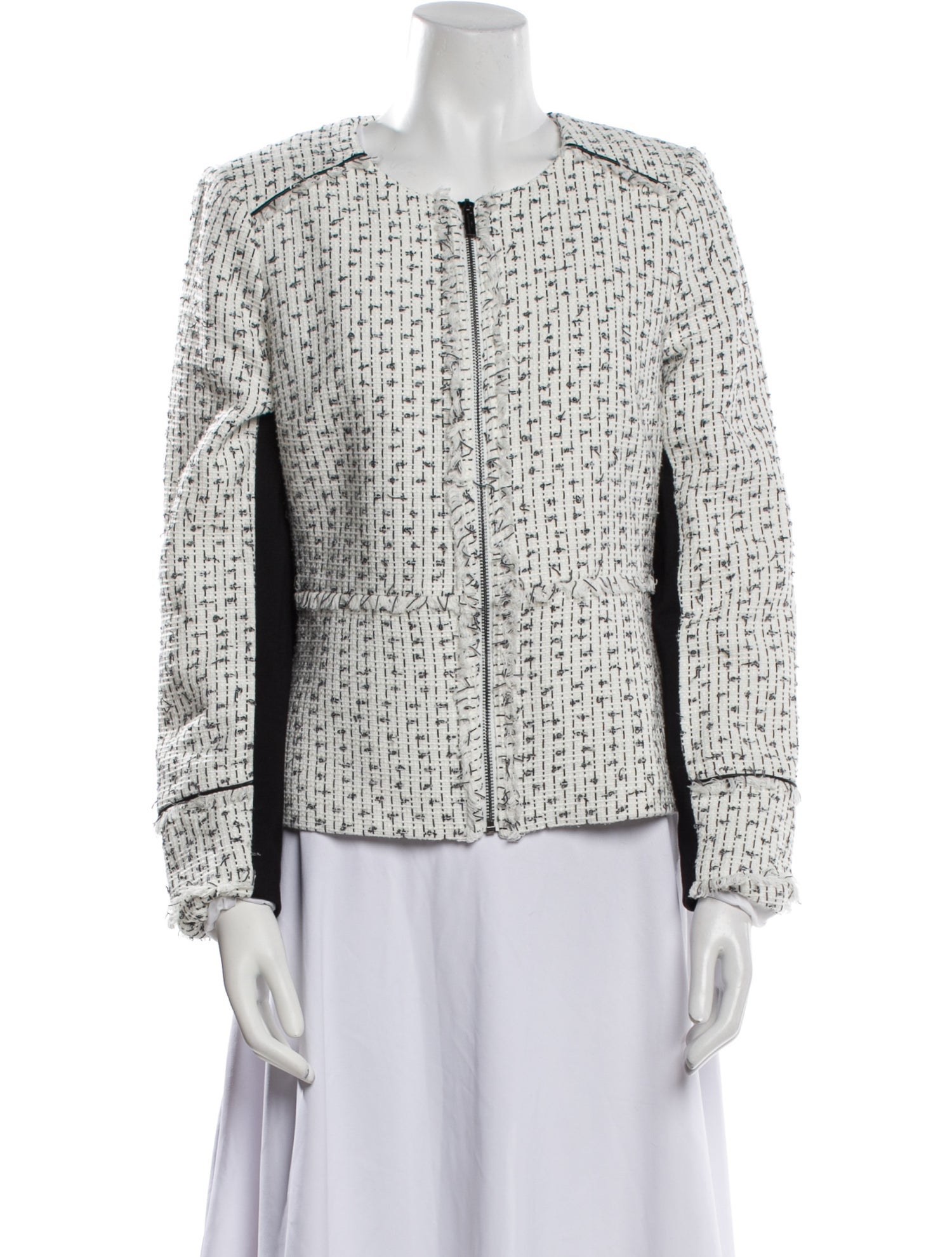 Karl Lagerfeld Tweed Pattern Evening Jacket