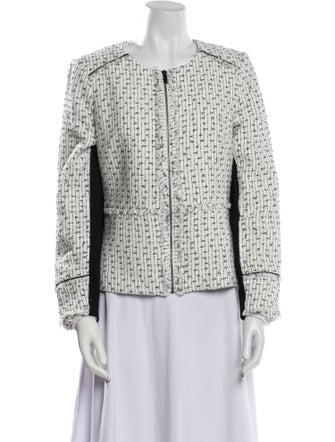 Karl Lagerfeld Tweed Pattern Evening Jacket