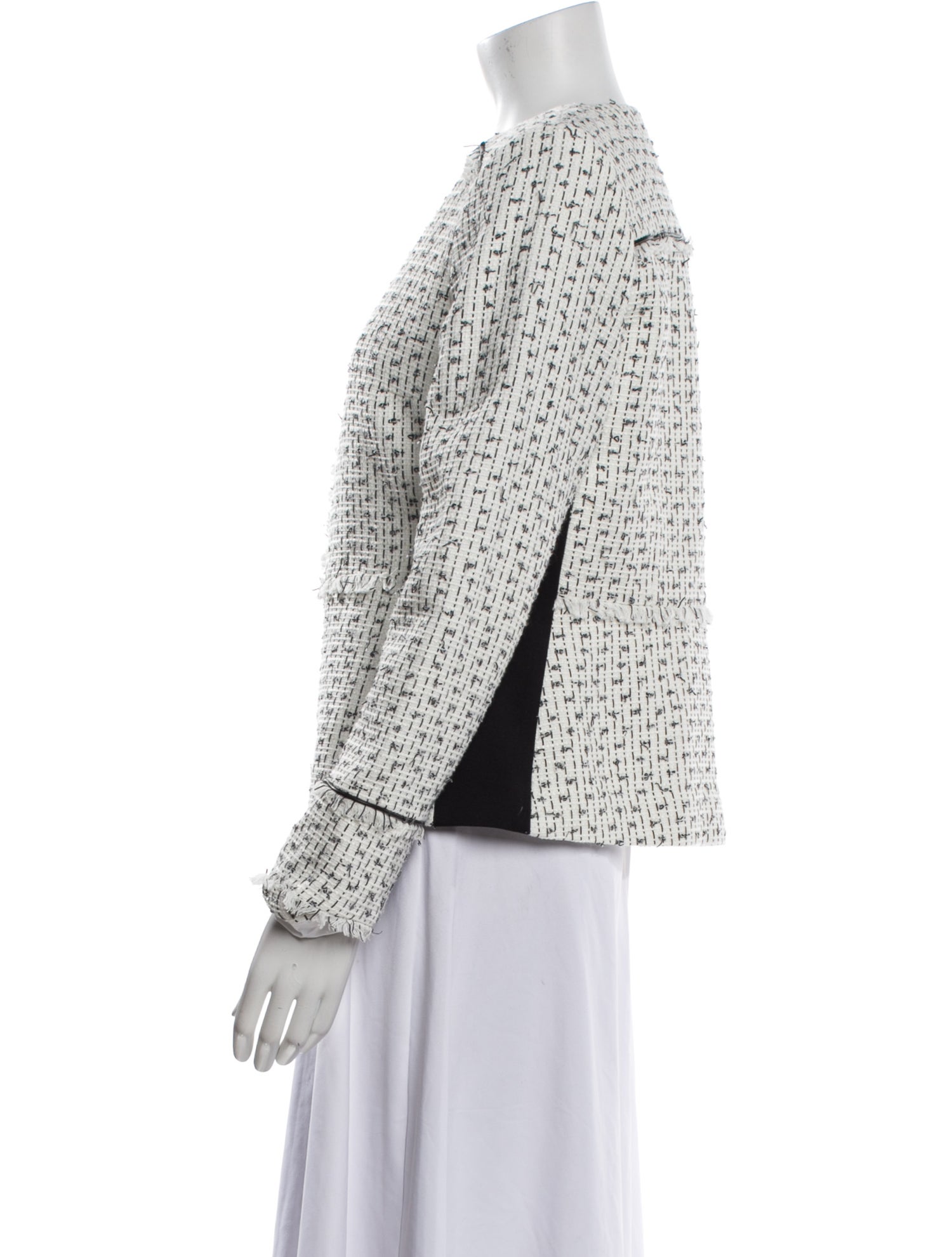 Karl Lagerfeld Tweed Pattern Evening Jacket