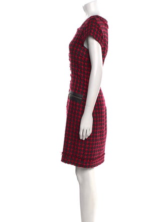 Karl Lagerfeld Plaid Print Knee-Length Dress