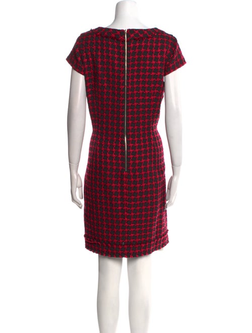 Karl Lagerfeld Plaid Print Knee-Length Dress