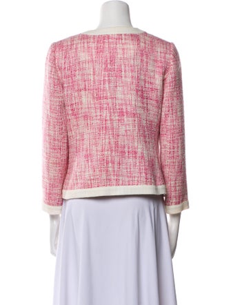 Karl Lagerfeld Tweed Tweed Pattern Evening Jacket