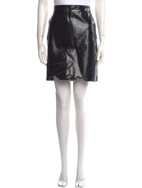 Karl Lagerfeld Embroidered Accent Knee-Length Skirt