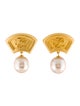 Karl Lagerfeld Faux Pearl Drop Earrings
