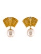 Karl Lagerfeld Faux Pearl Drop Earrings