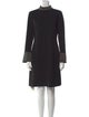 Karl Lagerfeld Mock Neck Knee-Length Dress