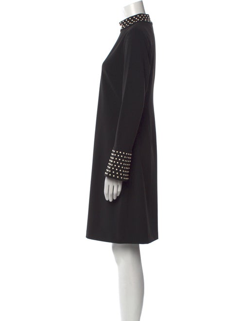 Karl Lagerfeld Mock Neck Knee-Length Dress