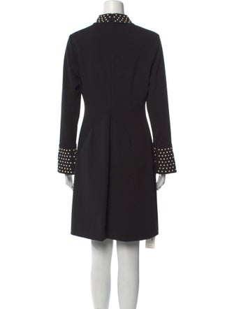 Karl Lagerfeld Mock Neck Knee-Length Dress