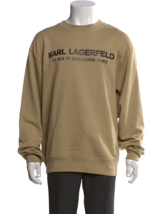 Karl Lagerfeld Graphic Print Crew Neck Sweatshirt