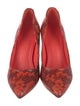 Karl Lagerfeld Snakeskin Animal Print Pumps