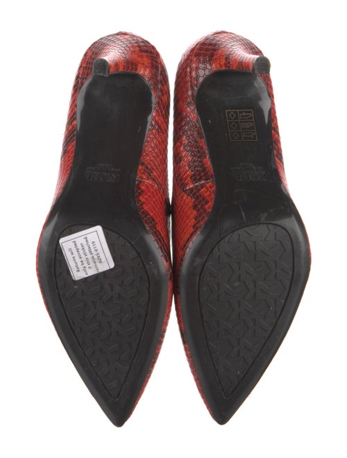 Karl Lagerfeld Snakeskin Animal Print Pumps