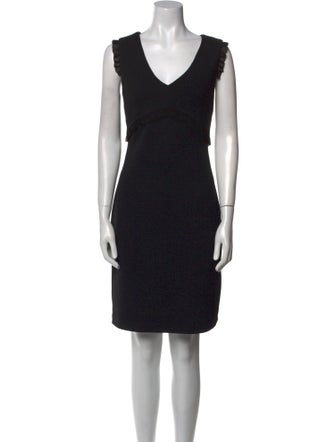 Karl Lagerfeld V-Neck Knee-Length Dress