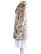 Karl Lagerfeld Faux Fur Animal Print Faux Fur Coat