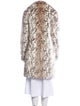 Karl Lagerfeld Faux Fur Animal Print Faux Fur Coat