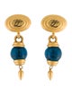 Karl Lagerfeld Glass Drop Clip-On Earrings