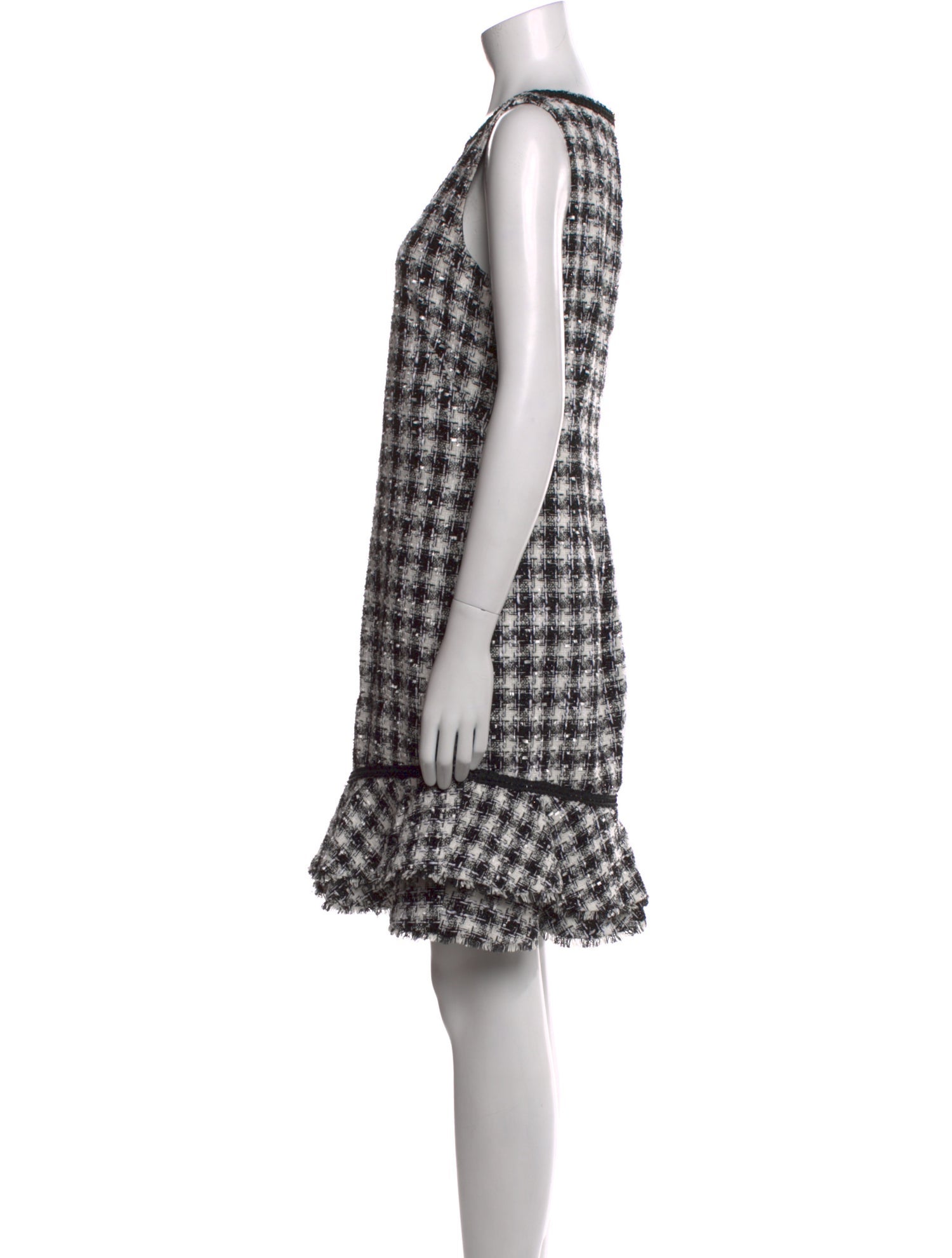 Karl Lagerfeld Plaid Print Knee-Length Dress