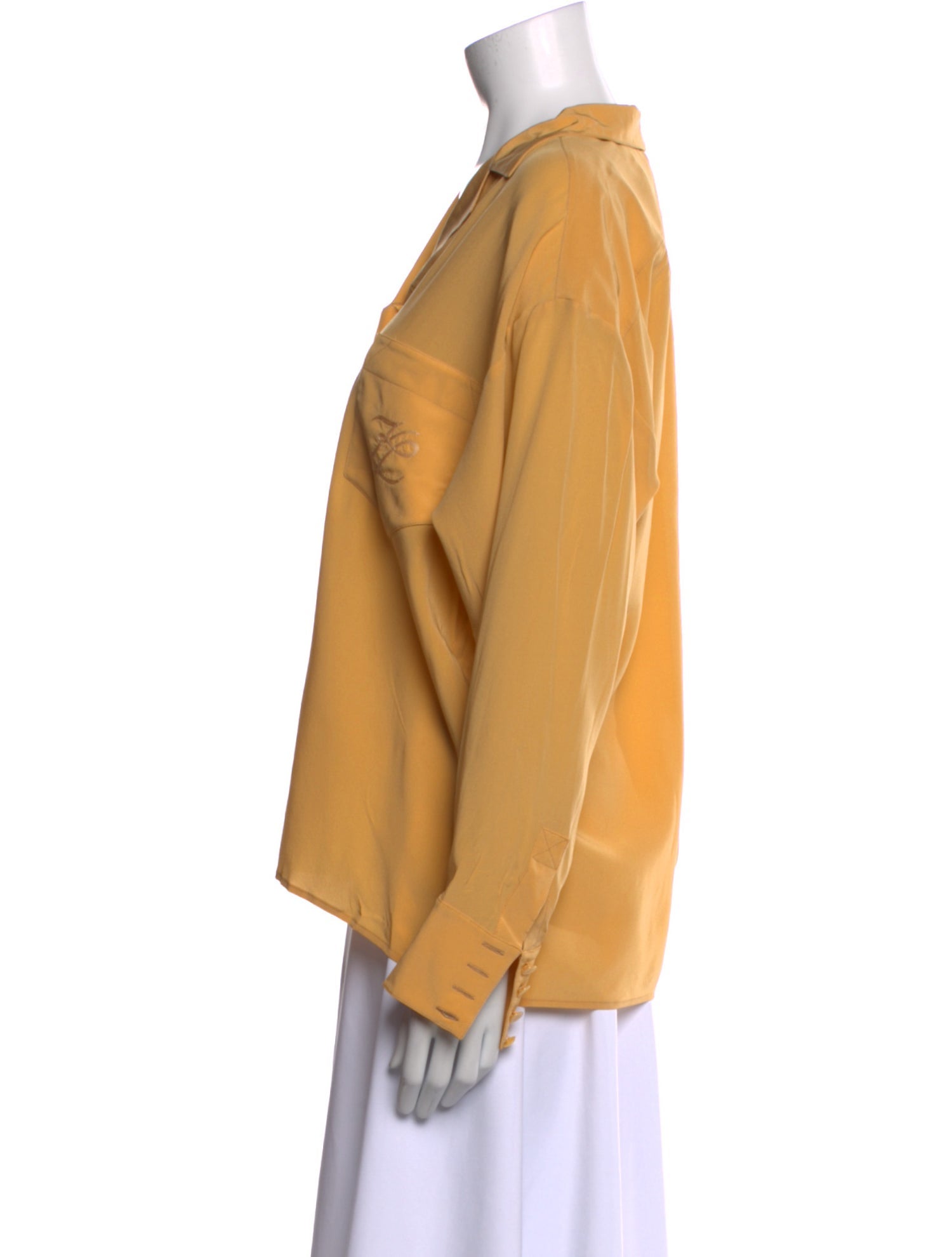 Karl Lagerfeld Vintage 1980's Button-Up Top