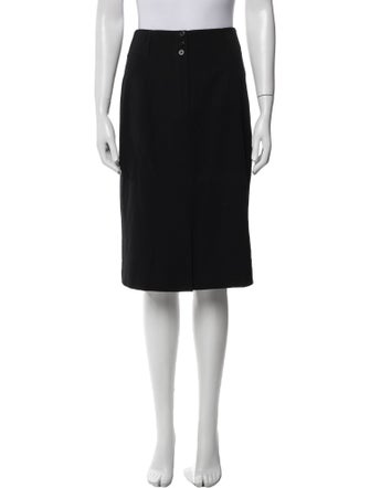 Karl Lagerfeld Wool Knee-Length Skirt